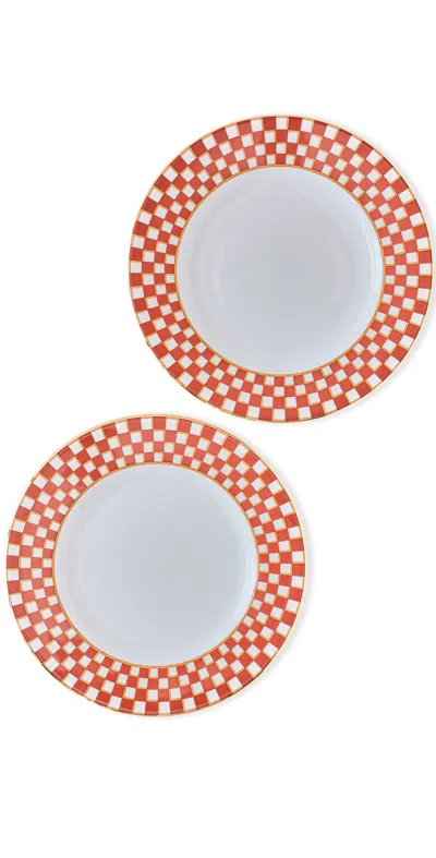 La Doublej Dinner Plates Set Of 2 Apollo In White