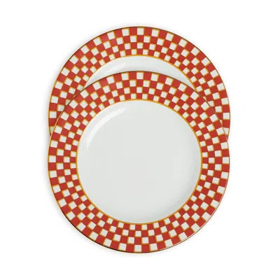 La Doublej Dinner Plates Set Of 2 In Apollo Brick