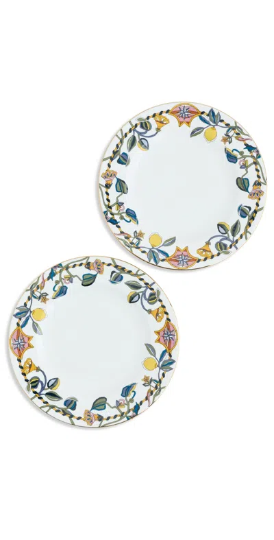 La Doublej Dinner Plates Set Of 2 Borboni White (fiesole)
