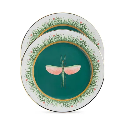 La Doublej Dinner Plates, Set Of 2 In Green