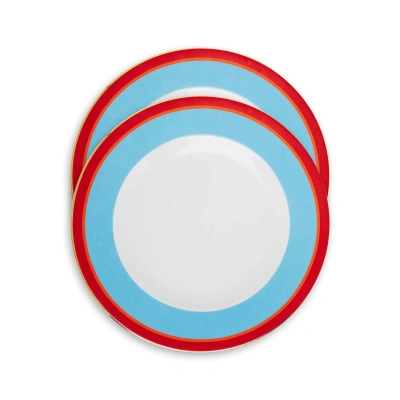 La Doublej Dinner Plates Set Of 2 In Multi