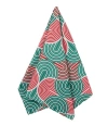 La Doublej All-over Graphic Print Dishtowel In Slinky Verde Green