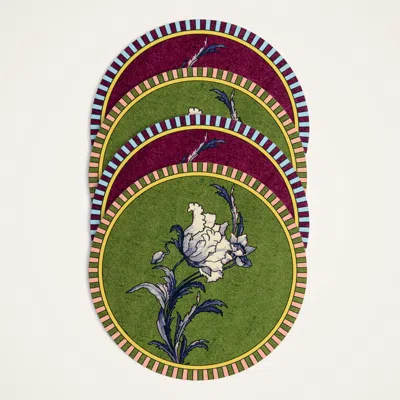 La Doublej Disk Coasters Set Of 4 In Multi