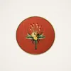 La Doublej Disk Placemat In Orange