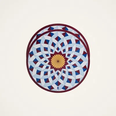 La Doublej Disk Placemats Set Of 2 In Multi