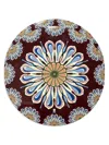 La Doublej Disk Placemats Set Of 2 In Burgundy