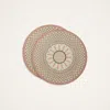 La Doublej Disk Placemats Set Of 2 In Napoli Dusty Pink
