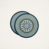 La Doublej Disk Placemats Set Of 2 In Napoli Midnight Blue