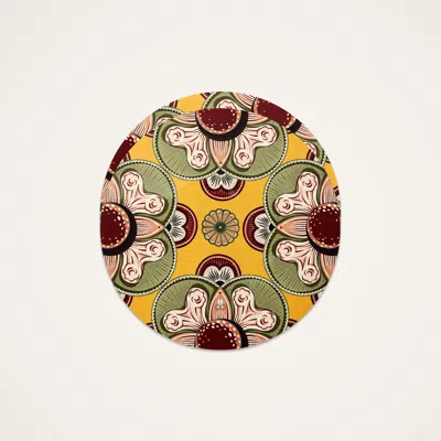 La Doublej Disk Placemats Set Of 2 In Yellow