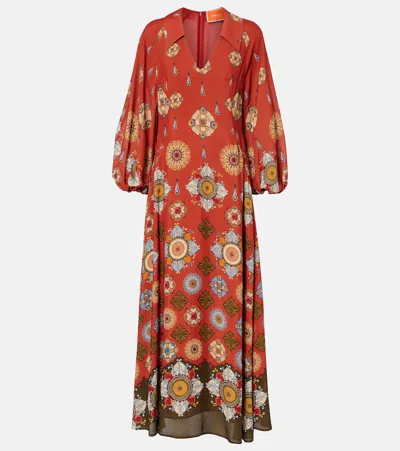 LA DOUBLEJ DIVA PRINTED MAXI DRESS