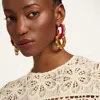 La Doublej Double Hoop Earrings In Multi