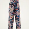 La Doublej Floral-print Wide-leg Trousers