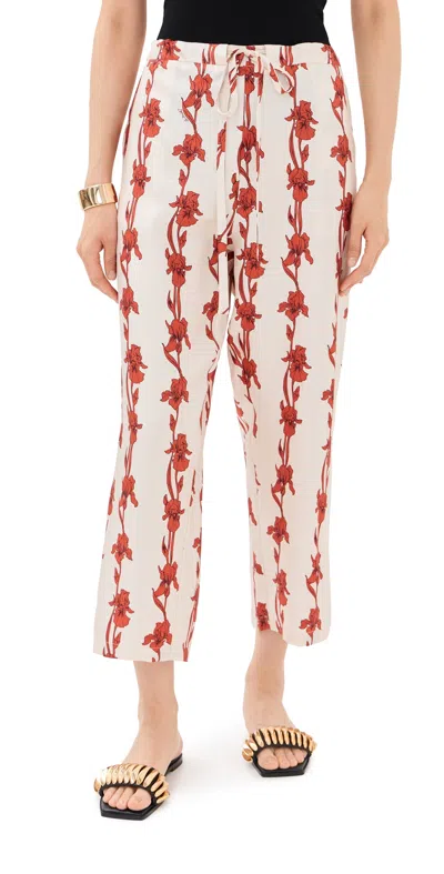 LA DOUBLEJ DRAWSTRING PANTS MINI IRIS