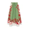 La Doublej Silk Drawstring Skirt