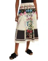 La Doublej Piazza Placée-print Midi Skirt In Multi