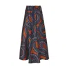 La Doublej Drawstring Skirt In Montecarlo Jacquard