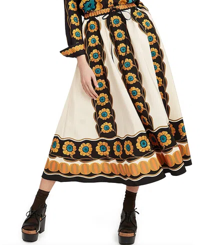La Doublej Drawstring Skirt In Multi