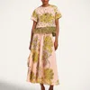 La Doublej Drawstring Skirt In Pink
