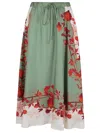 La Doublej La Double J Green Drawstring Skirt