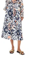 La Doublej Drawstring Skirt Selva In Green
