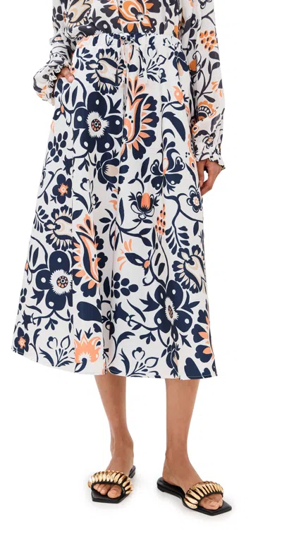 La Doublej Drawstring Skirt Selva In Green