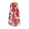 La Doublej Silk Blend Drawstring Skirt In Sylph Fil Coupé