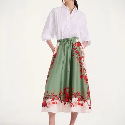 LA DOUBLEJ DRAWSTRING SKIRT