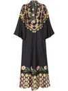 La Doublej Magnifico Silk Dress In Black