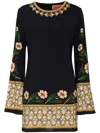 La Doublej Supreme Swing Mini Dress In Black  