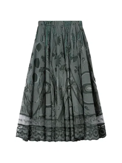 La Doublej Duchess Skirt In Green
