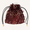 La Doublej Dustbag Pochette In Solid Brown