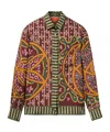 La Doublej Eclipse Placee Yellow In Silk Twill In Green
