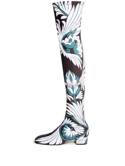 LA DOUBLEJ EDIE GRAPHIC-PRINT BOOTS