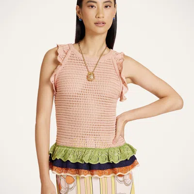 La Doublej Eight Counts Crop Top In Pink