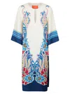 La Doublej Printed Dress In Blue