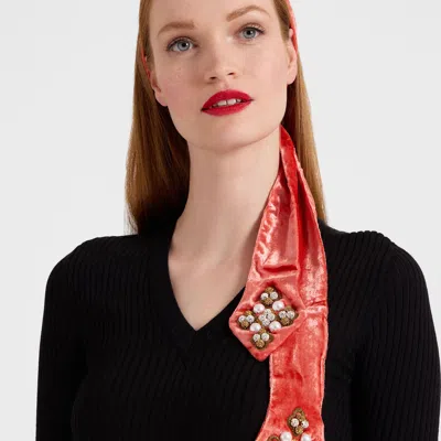 La Doublej Ella 2-ways Stole In Solid Orange