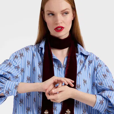 La Doublej Ella 2-ways Stole In Solid Red