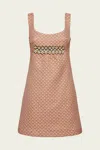 La Doublej Ella Mini Dress In Tulip Pale Pink
