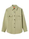 La Doublej Embroidered Cotton Jacket In Green