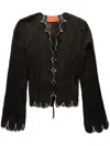 La Doublej Double Dutch Jacket Embroidered In Black