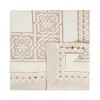 La Doublej Embroidered Lacey Medium Tablecloth, 70 X 110 In White Smoke