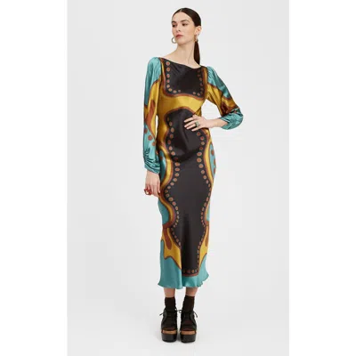 La Doublej Eros Dress In Multi