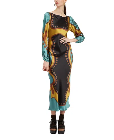 La Doublej Eros Dress In Spritz_placa_e_black