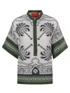 La Doublej La Double J Multicolored Silk Shirt With Relaxed Fit In Mirage Placée