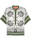 La Doublej La Double J Multicolored Silk Shirt With Relaxed Fit In Neutrals
