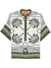 La Doublej La Double J Multicolored Silk Shirt With Relaxed Fit In White