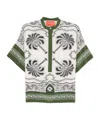La Doublej La Double J Multicolored Silk Shirt With Relaxed Fit In White
