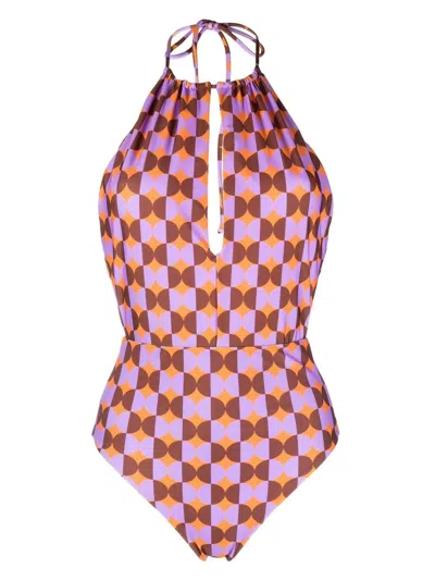 La Doublej Esther Swimsuit In Mezzaluna Orange
