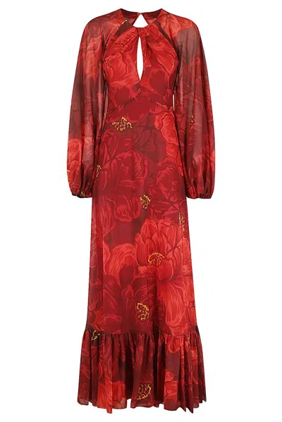 La Doublej Eve Open-back Maxi Dress In Red