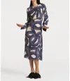 La Doublej Eve Abstract Long Sleeve Midi Dress